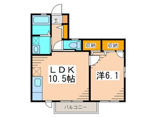 ハピネスヒルズＡの物件間取画像